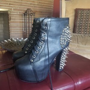 Jeffrey Campbell Black Spiked Litas